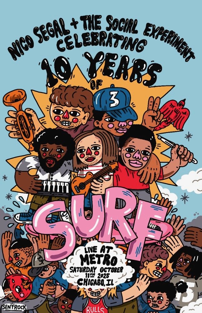 Surf 10 Year Anniversary Poster by Sentrock — Nico Segal